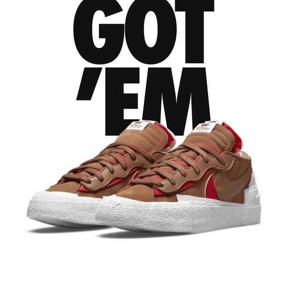 Nike Blazer x sacai low size 7.5M/size 9W - Picture 1 of 8